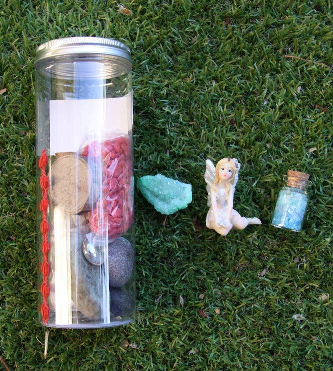 DIY Fairy Garden Kit in a Jar