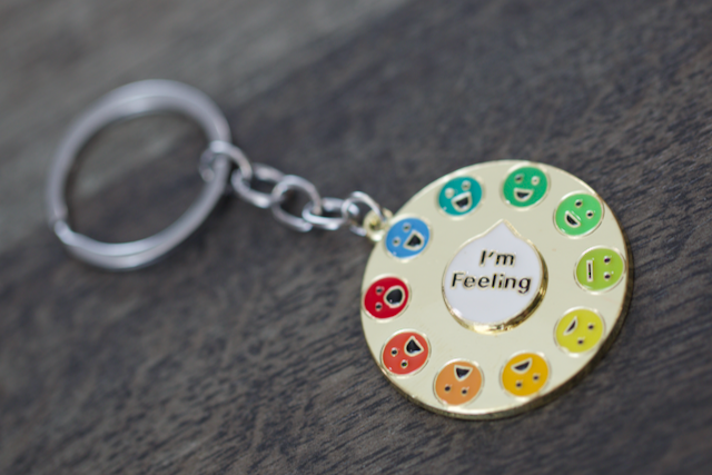 Feelings Keyring Spinner