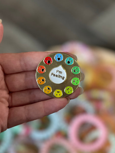 Feelings Spinner Brooch Pin