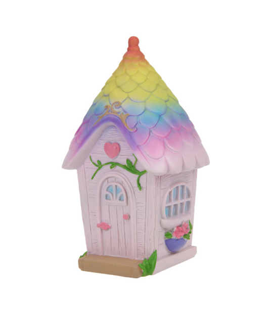 Rainbow Fairy Garden House 20cm