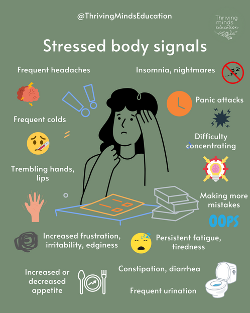 'Stressed body signals'- Digital Poster