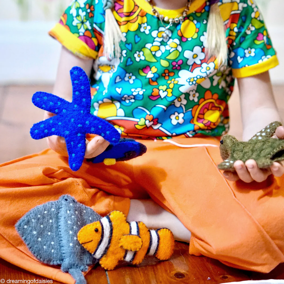 Australian Coral Reef Under the Sea - Finger Puppet Set