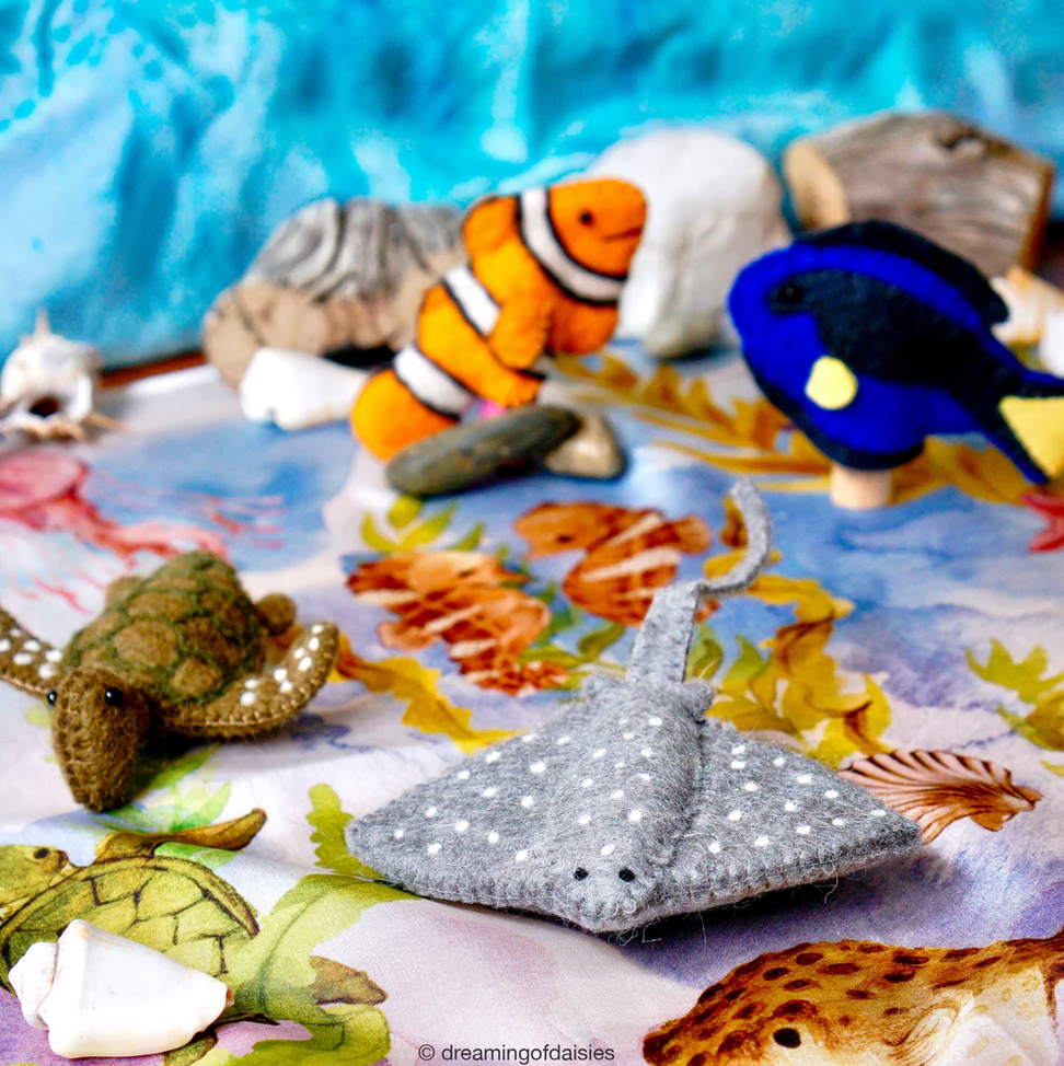 Australian Coral Reef Under the Sea - Finger Puppet Set