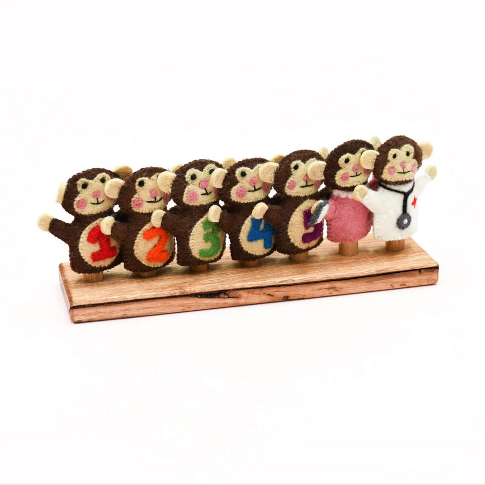 Five Little Monkeys, Finger Puppet Set