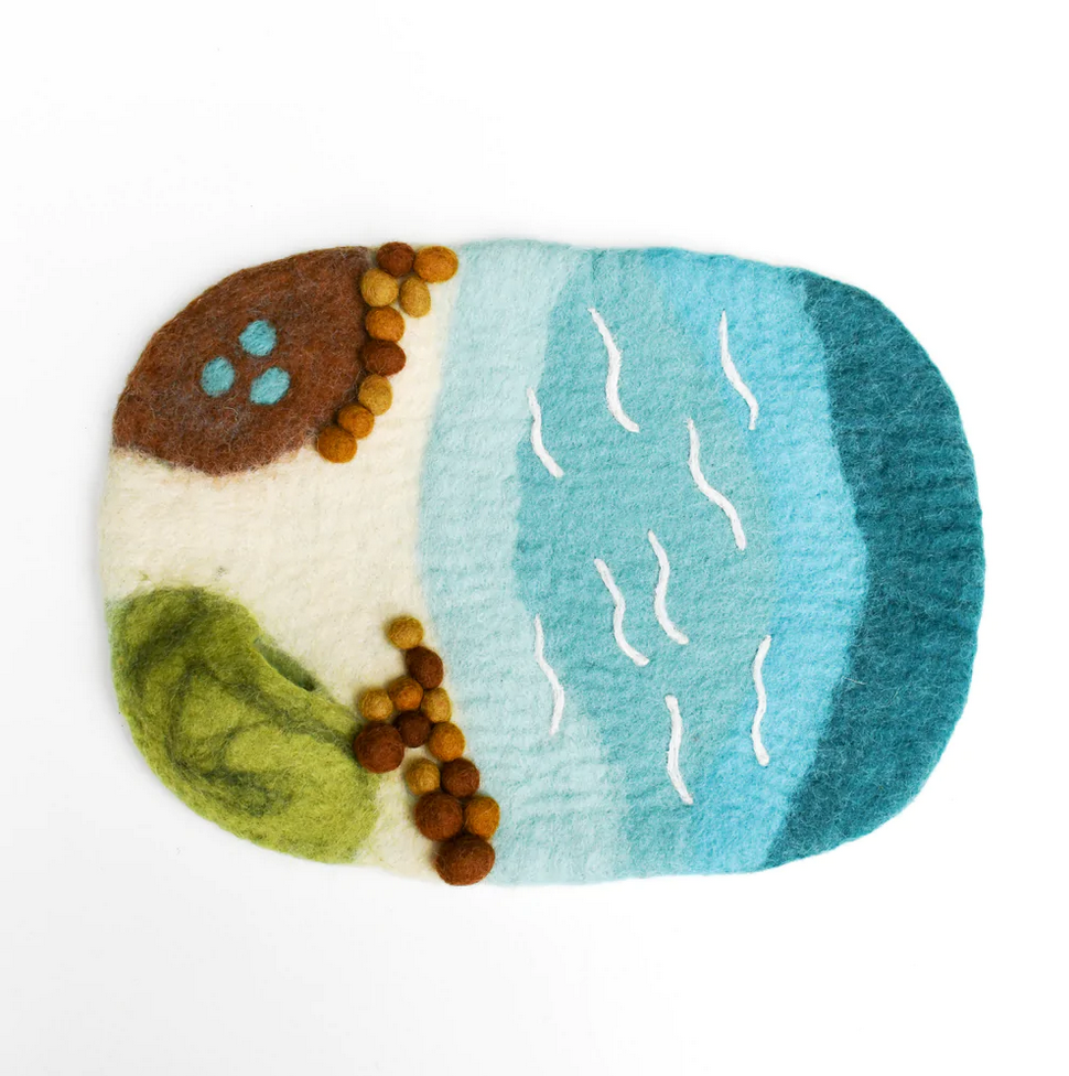 Sea, Beach and Rockpool Play Mat Playscape