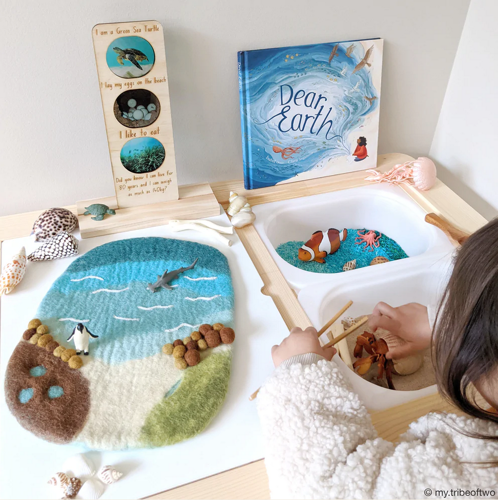 Sea, Beach and Rockpool Play Mat Playscape