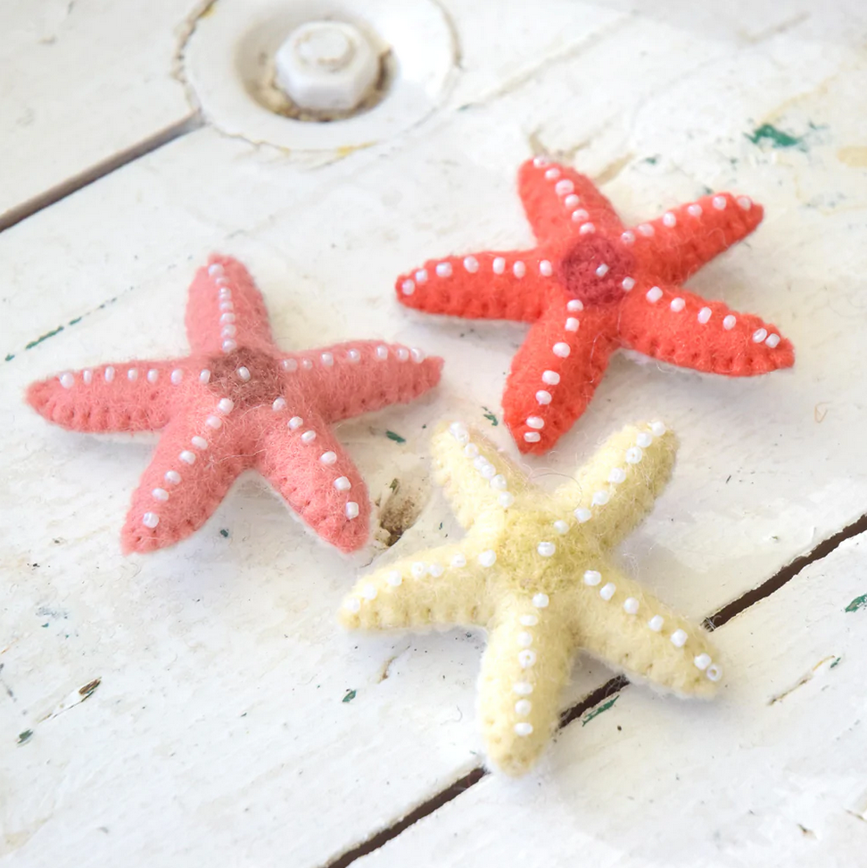 Felt Starfish- Set of 3
