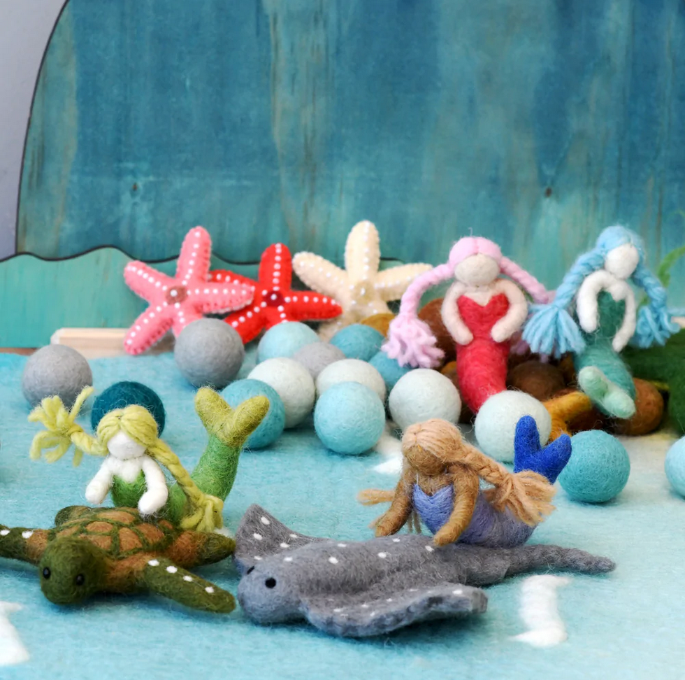 Felt Waldorf Mermaid- Sandy Hair