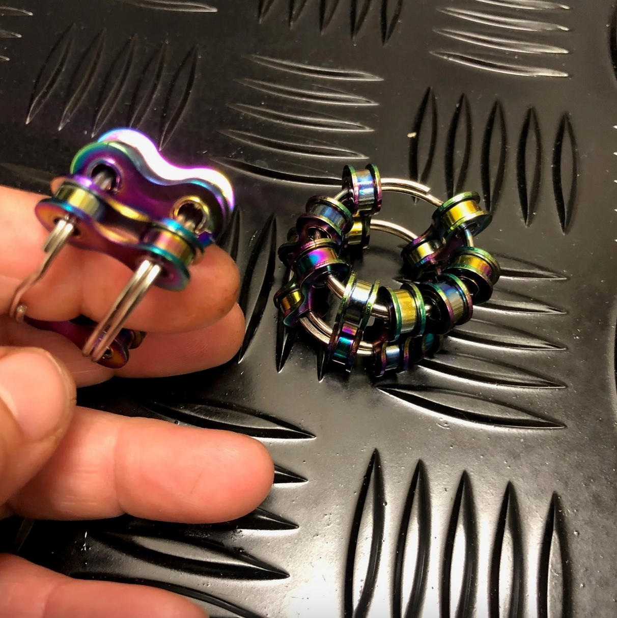 Caged Fidget- Oil Slick