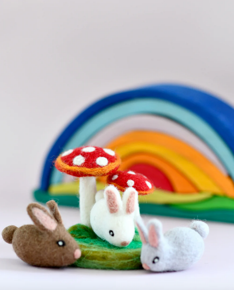 Felt Red Mushrooms Toadstools