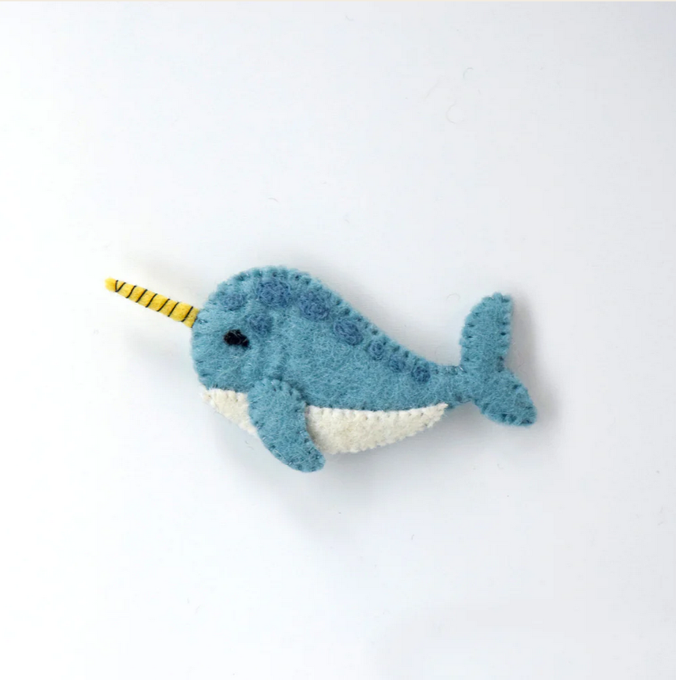 Finger Puppet- Narwhal