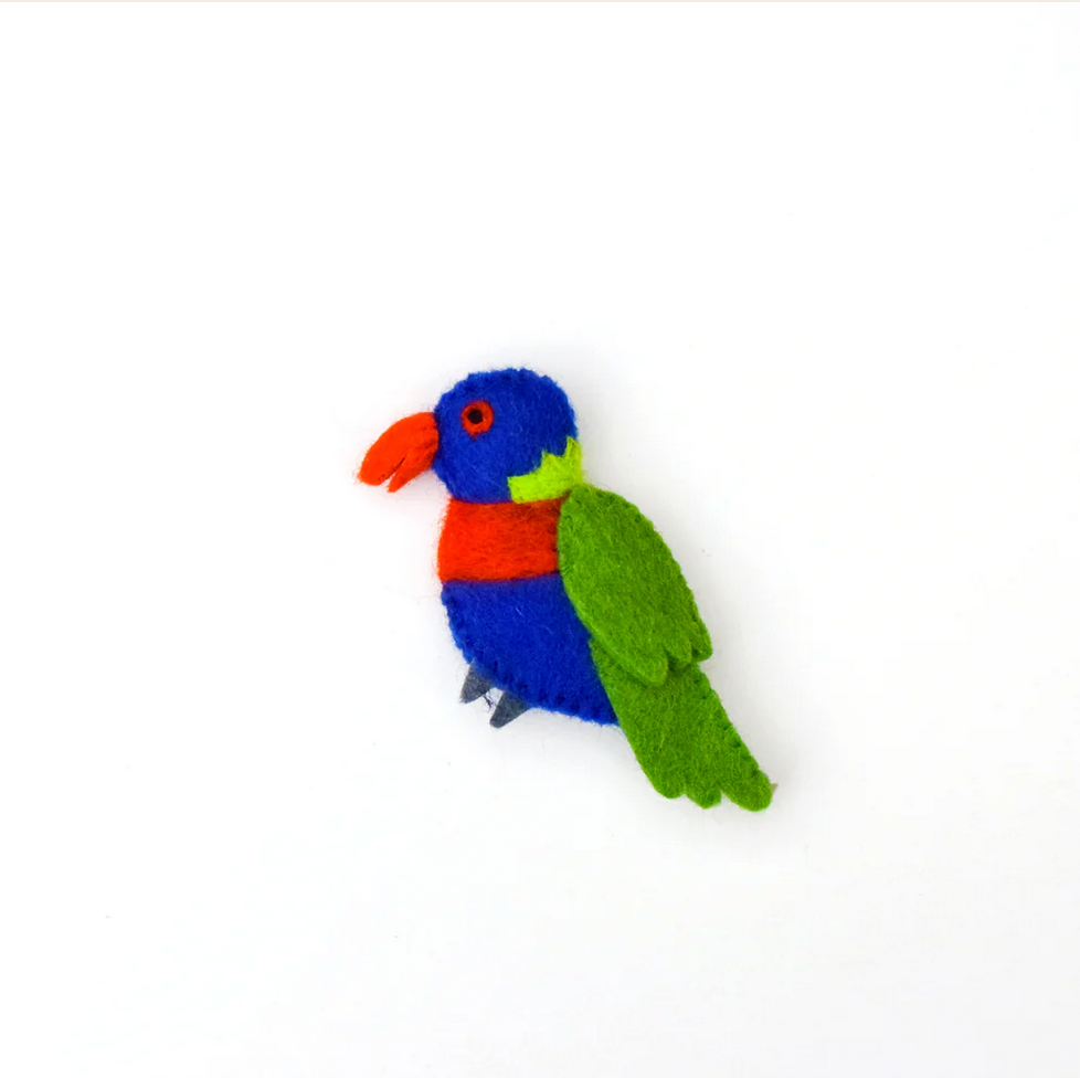 Finger Puppet- Rainbow Lorikeet