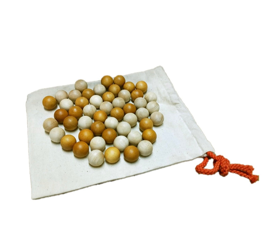 2 Tone Wooden Balls Set of 50