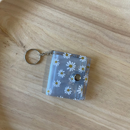 Mini Album Book Keychain- Daisies