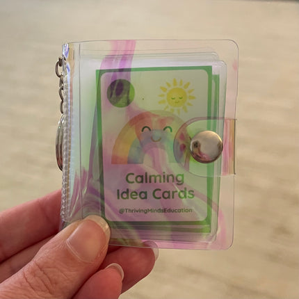 Little Keychain Book with Calming Idea Cards