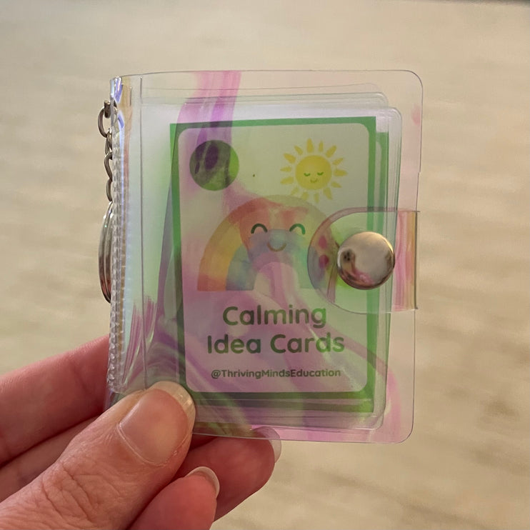 Little Keychain Book with Calming Idea Cards