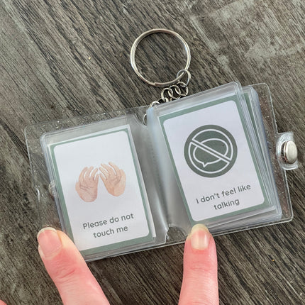 Little Self-Advocacy Keychain Book with Statement Cards