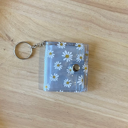 Mini Album Book Keychain- Daisies