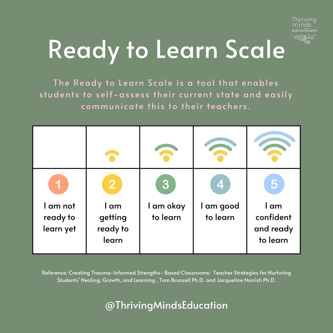 Learning Level Options Ready to Learn Scale: Digital Download – Thriving Minds Education