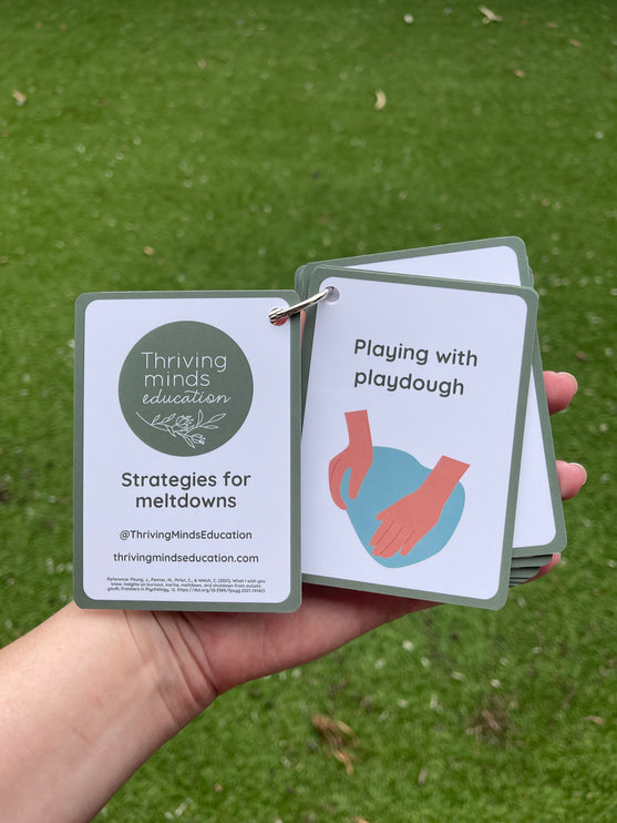 Strategies for Meltdowns Cards- Ringed Set