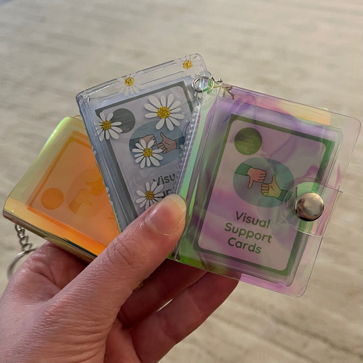 Little Keychain Book with Visual Support Cards
