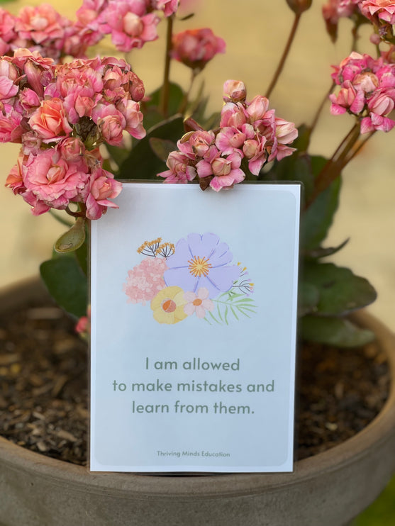 6 Affirmation Statement Cards and Posters- Digital Download