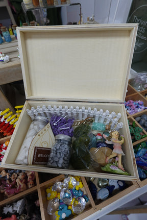 Deluxe Fairy Garden Kit in Wooden Box