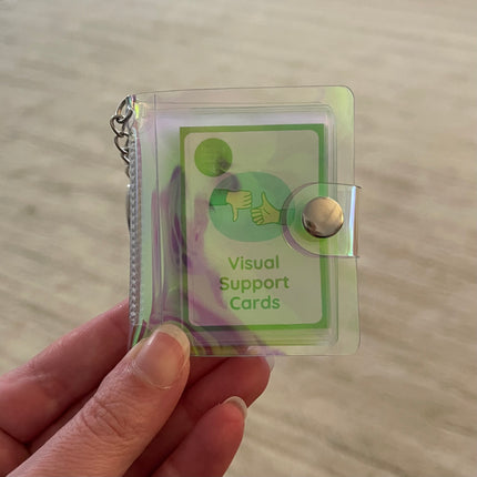 Little Keychain Book with Visual Support Cards