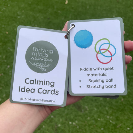 Calming Idea Cards- Ringed Set