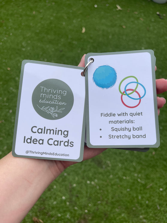 Calming Idea Cards- Ringed Set