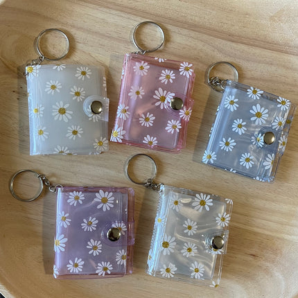 Mini Album Book Keychain- Daisies