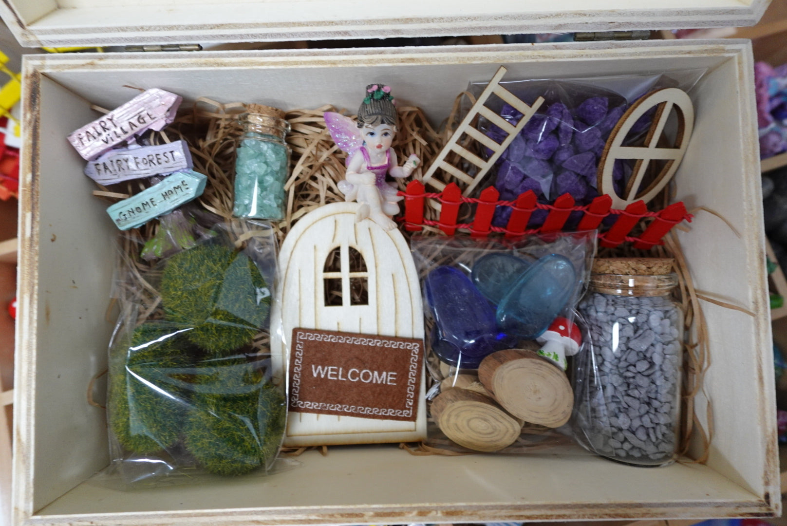 Fairy Garden Kit in Wooden Box