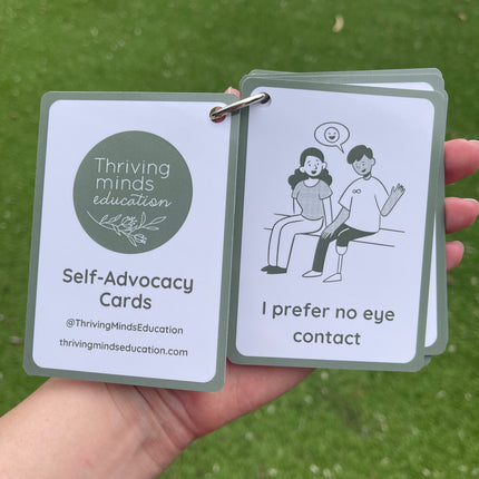Self-Advocacy Cards- Ringed Set