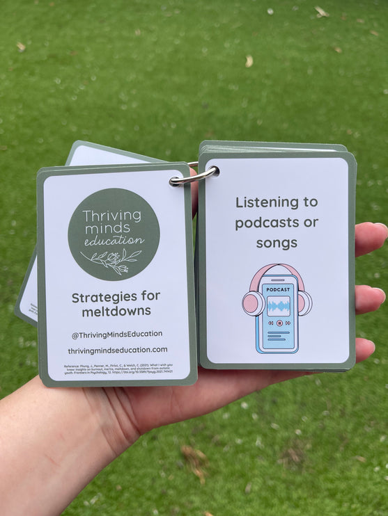 Strategies for Meltdowns Cards- Ringed Set