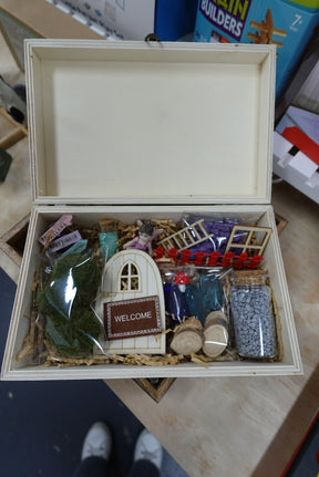 Fairy Garden Kit in Wooden Box