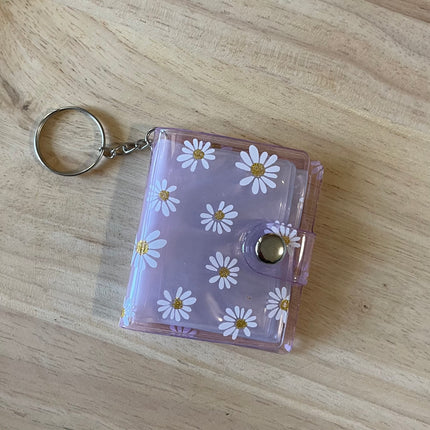 Mini Album Book Keychain- Daisies