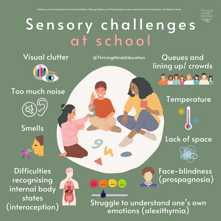 Sensory Challenges at School- Digital Download Poster