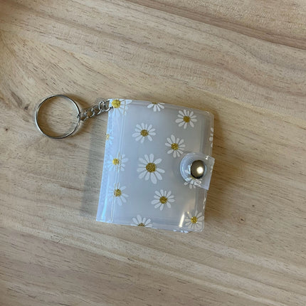 Mini Album Book Keychain- Daisies