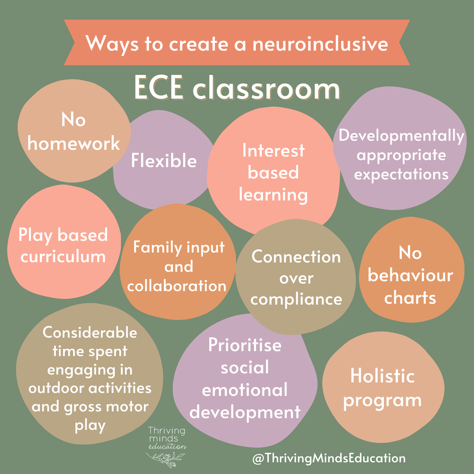 Neuro Inclusive Classroom Digital Download Poster: Creating a neuroinclusive ECE classroom ...