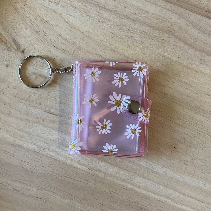 Mini Album Book Keychain- Daisies