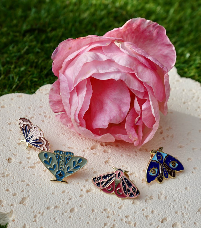 'Pretty Moth' Pin