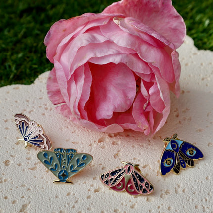 'Pretty Moth' Pin