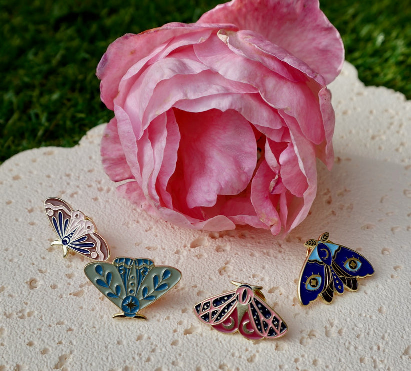 'Pretty Moth' Pin