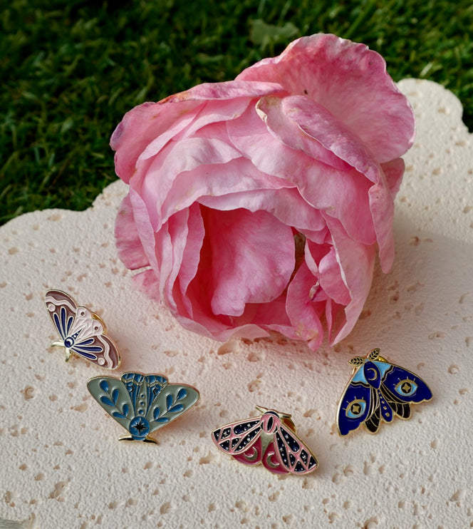 'Pretty Moth' Pin