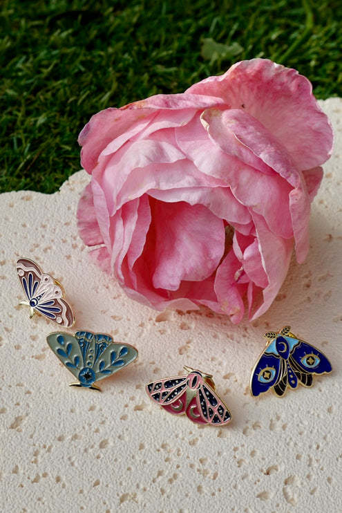 'Pretty Moth' Pin