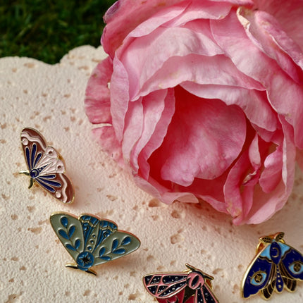 'Pretty Moth' Pin