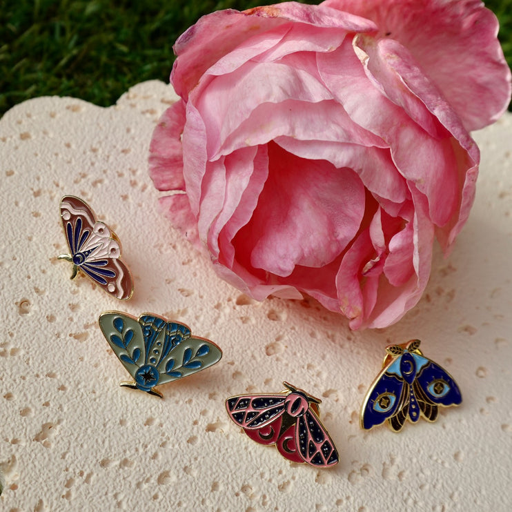 'Pretty Moth' Pin