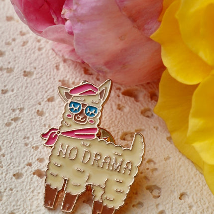 'No Drama Lllama' Pin