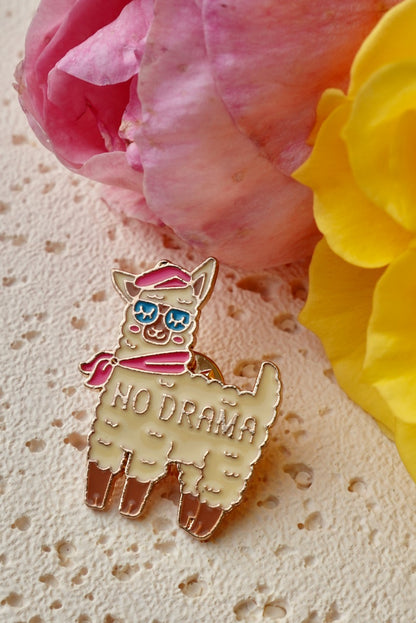 'No Drama Lllama' Pin