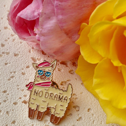 'No Drama Lllama' Pin